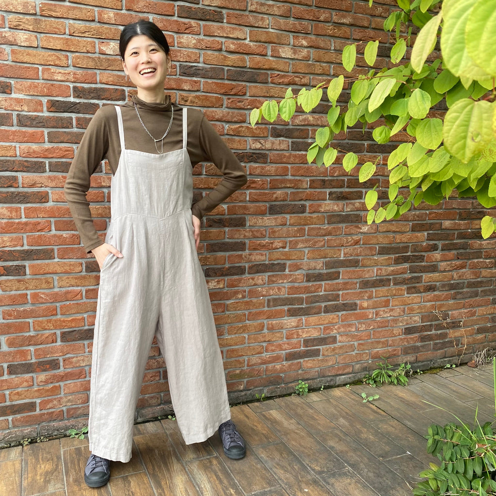 長身の私でもすっきり着こなせるサロペット