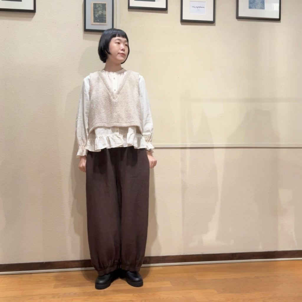 ふわふわ冬ベスト