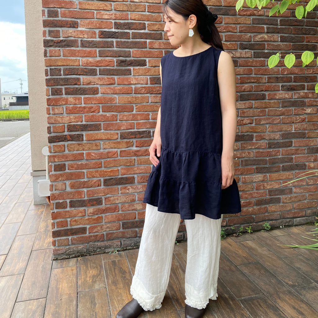 大人可愛いティアードワンピース