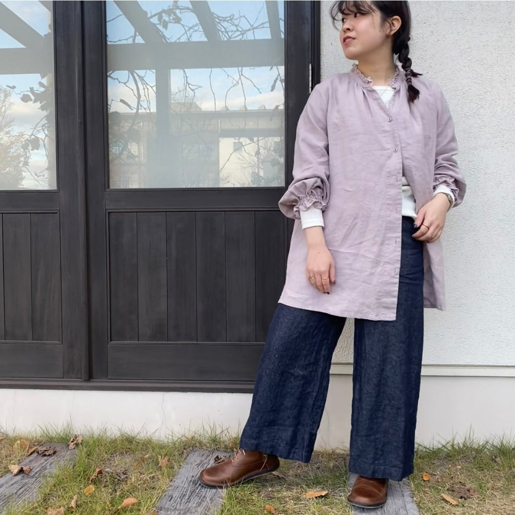 大人のカジュアルピンクコーデ