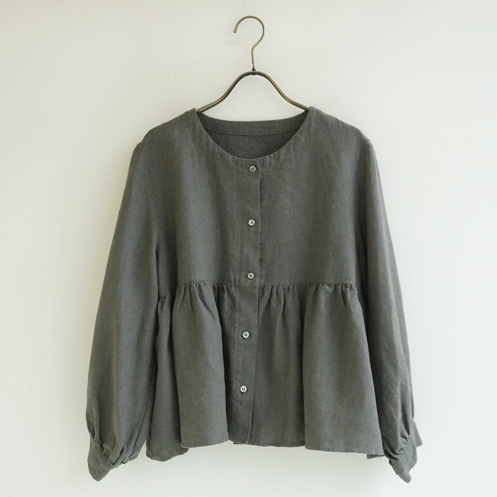 《NEW》ギャザーブラウス アーミーグリーン ｜Sympa/サンパ