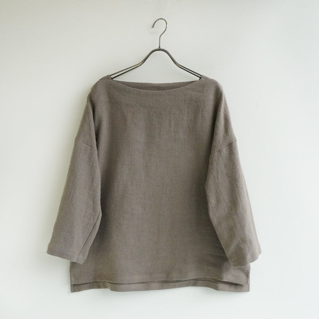 NEW》リネンウールボートネックプルオーバー – Sympa