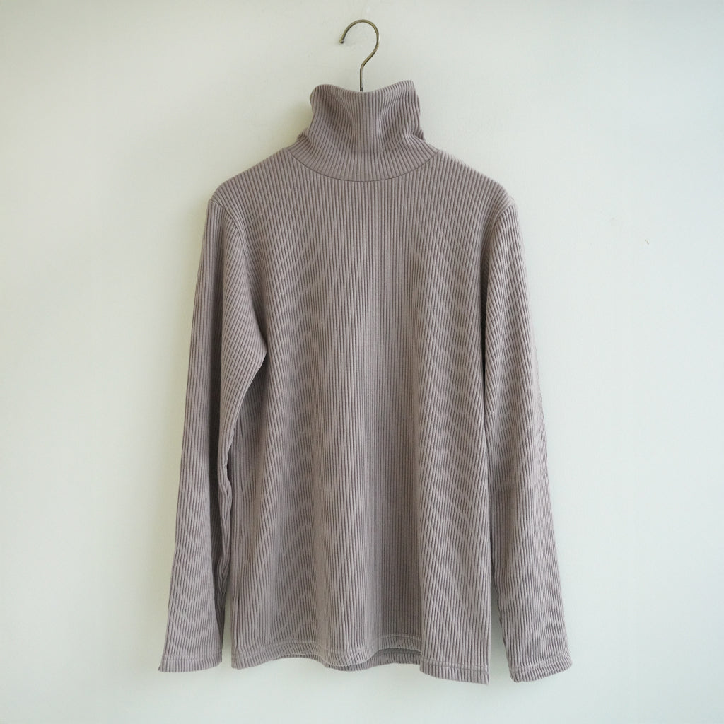 《NEW》リブニットハイネック （新色３色追加） ベージュ ｜Sympa/サンパ