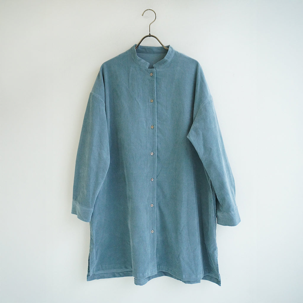 コーデュロイ前開チュニック