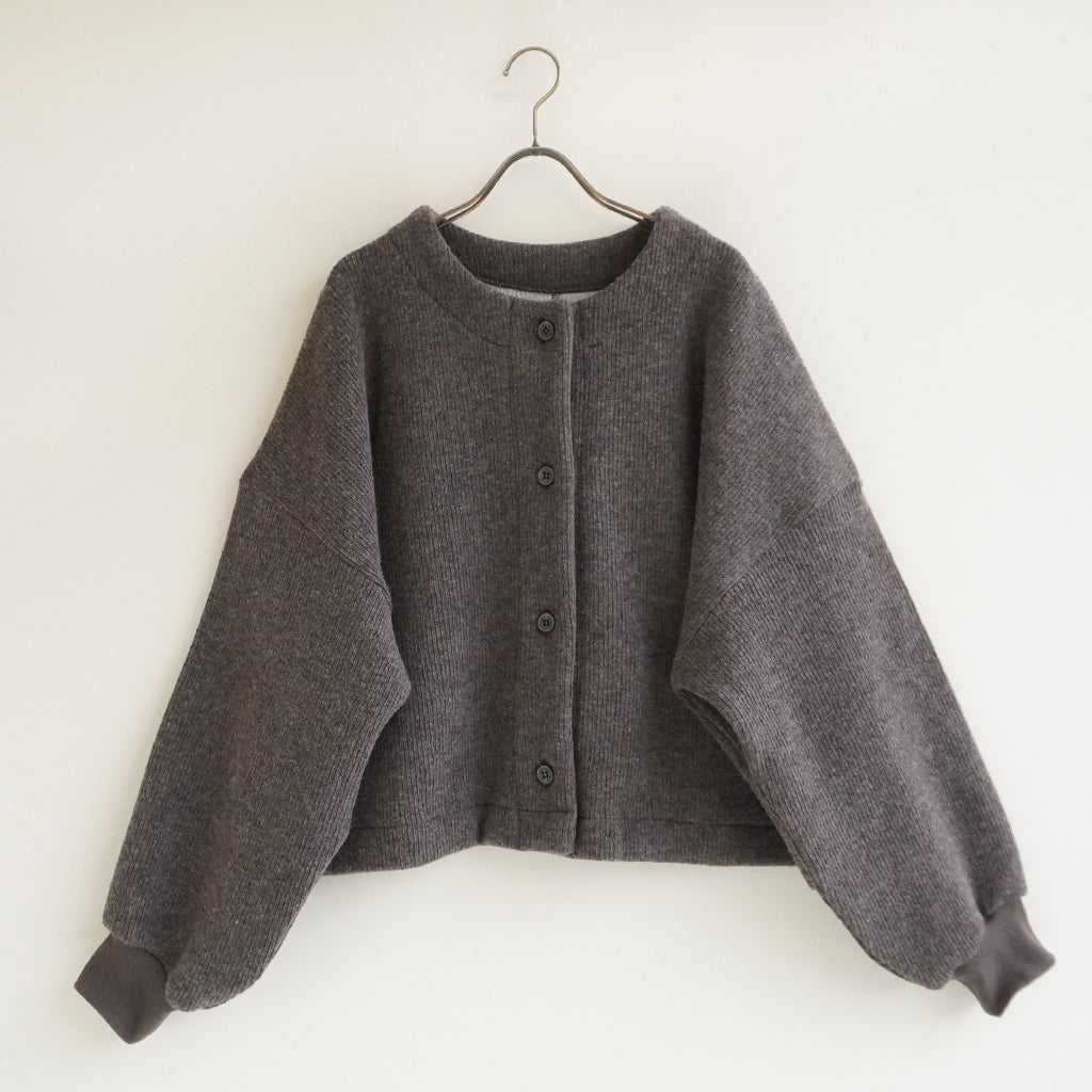《NEW》ボリューム袖カーデ ブラウン ｜Sympa/サンパ