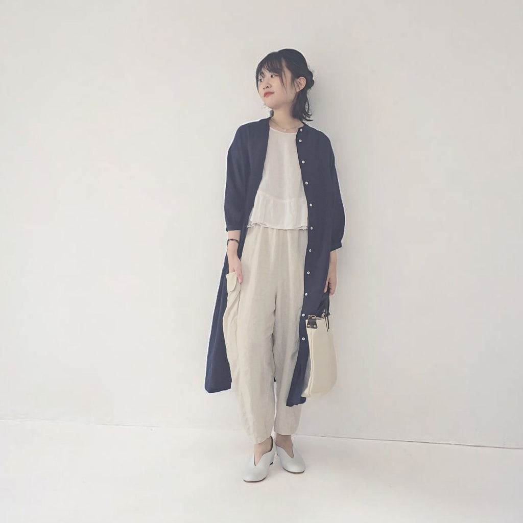 リネンギャザーワンピース