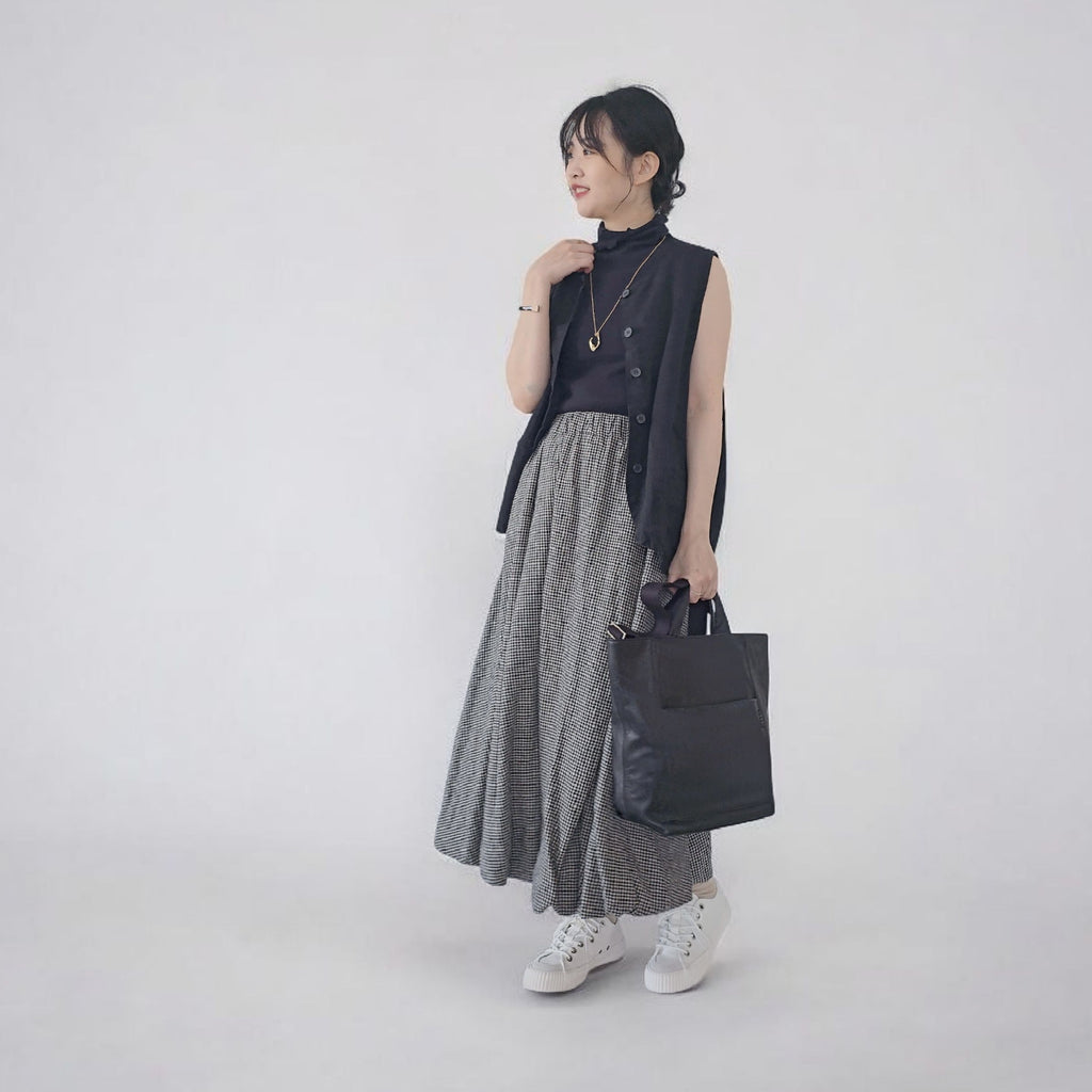 ギンガムバルーンスカート