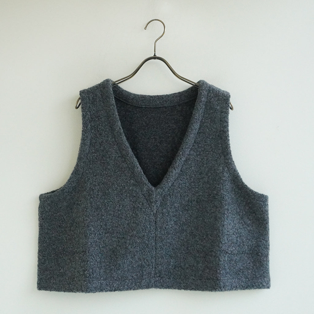 《NEW》シープパイルベスト チャコール ｜Sympa/サンパ
