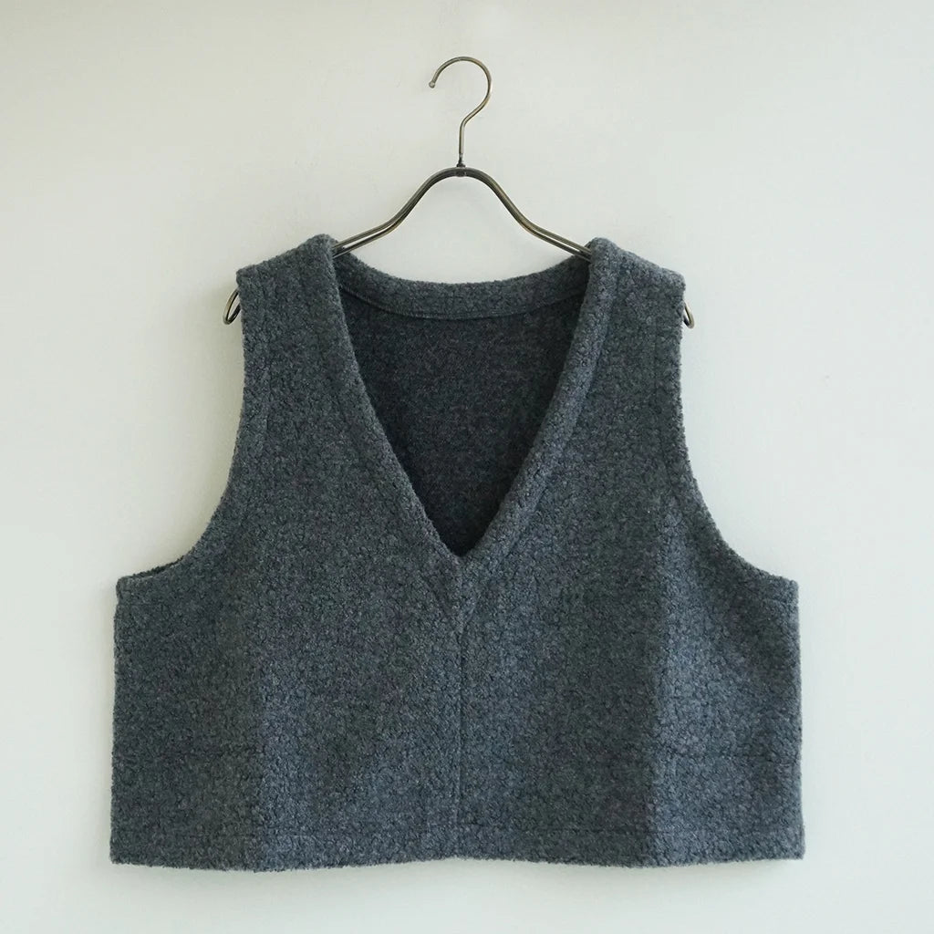 《NEW》シープパイルベスト チャコール 2025秋冬｜Sympa/サンパ