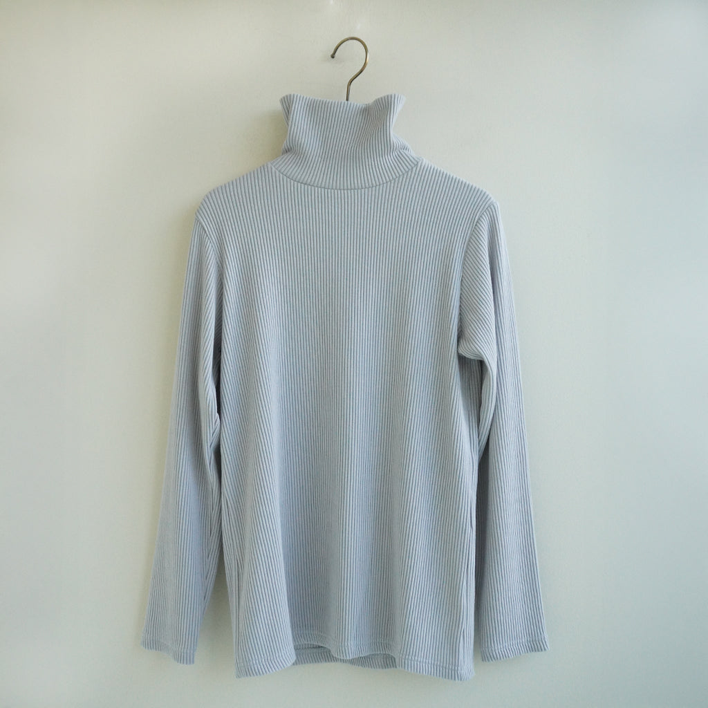 《NEW》リブニットハイネック （新色３色追加） グレー ｜Sympa/サンパ