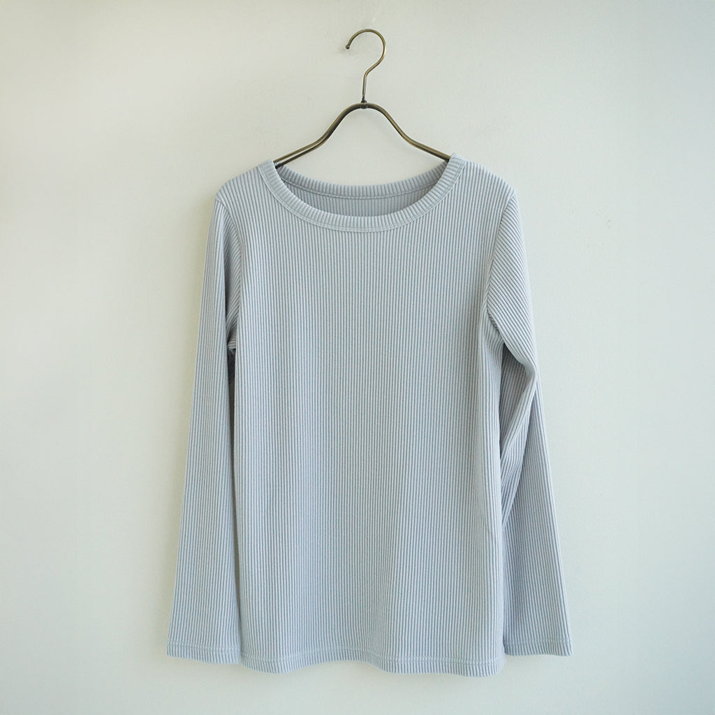 ラウンドリブニット グレー ｜Sympa/サンパ