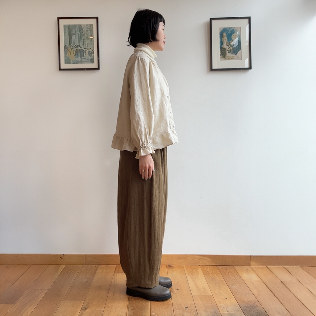 《NEW》リネンウールタックパンツ ｜Sympa/サンパ