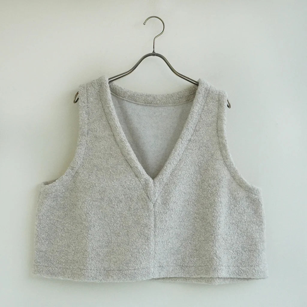 《NEW》シープパイルベスト アイボリー 2025秋冬｜Sympa/サンパ