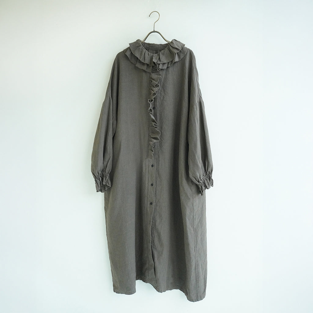 ダブルフリルワンピース カーキ ｜Sympa/サンパ