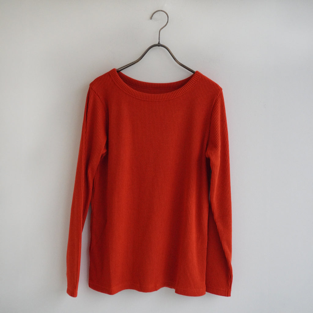 ラウンドリブニット オレンジ ｜Sympa/サンパ