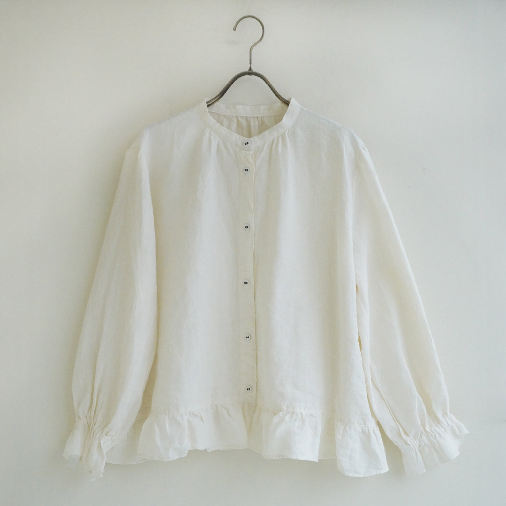 《NEW》裾フリルブラウス オフホワイト ｜Sympa/サンパ