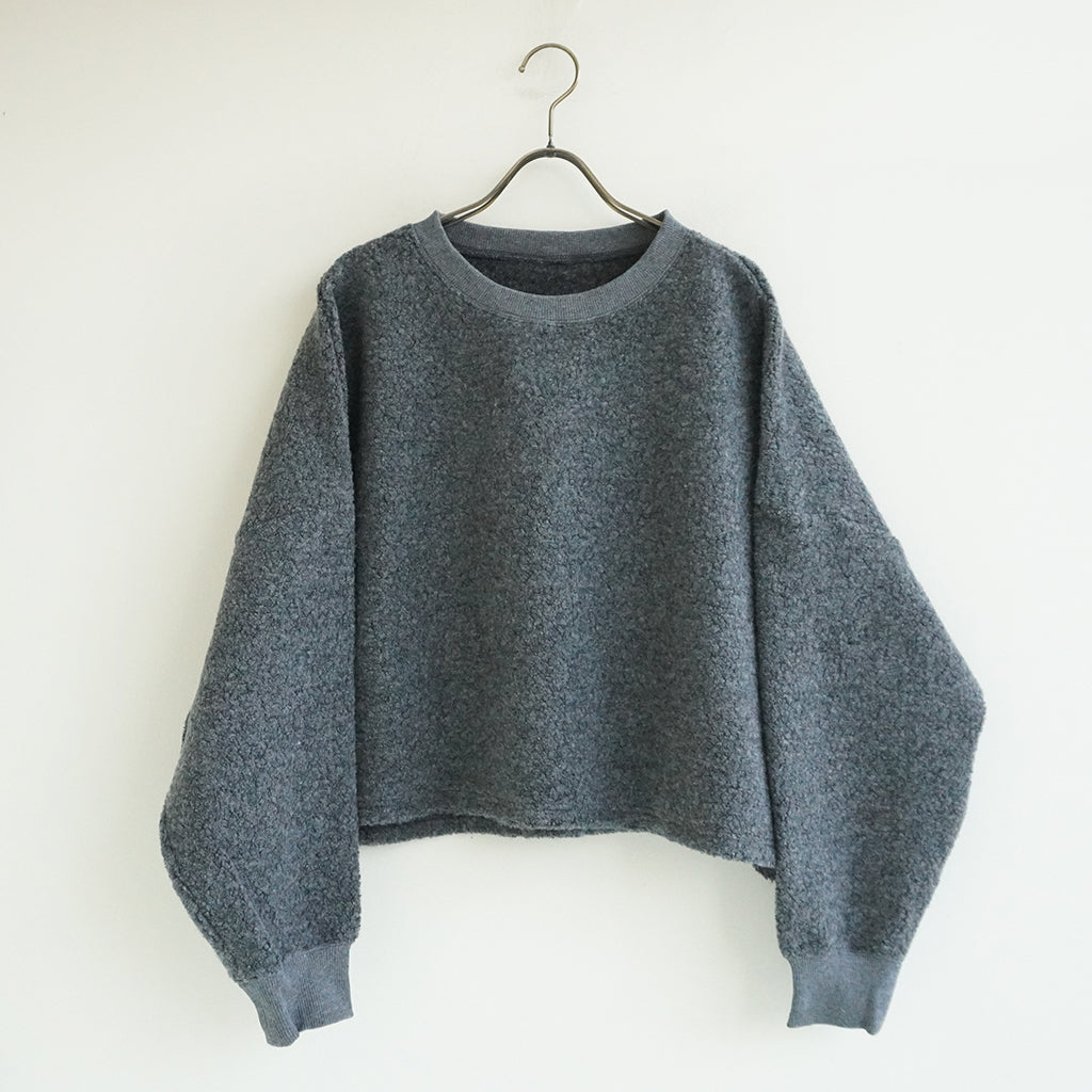 《NEW》シープパイルショートプルオーバー チャコール ｜Sympa/サンパ
