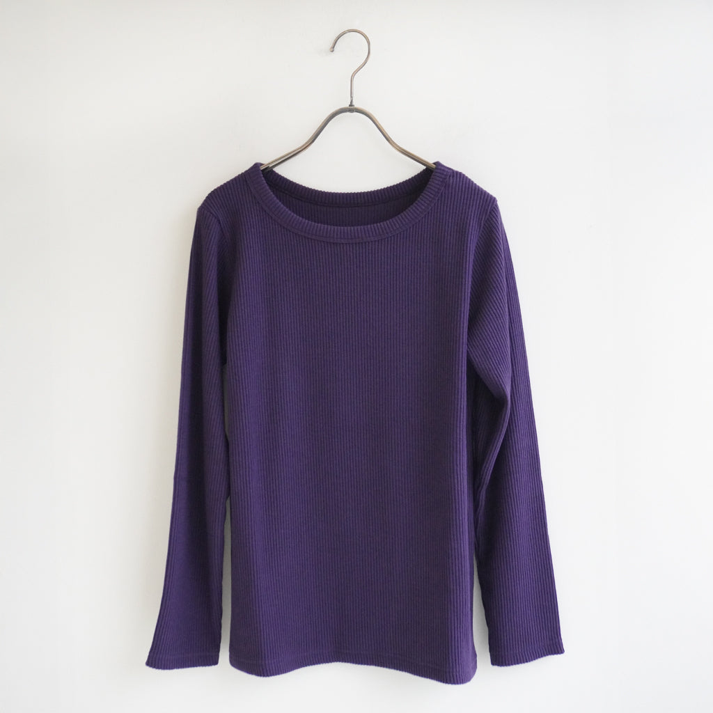 ラウンドリブニット パープル ｜Sympa/サンパ