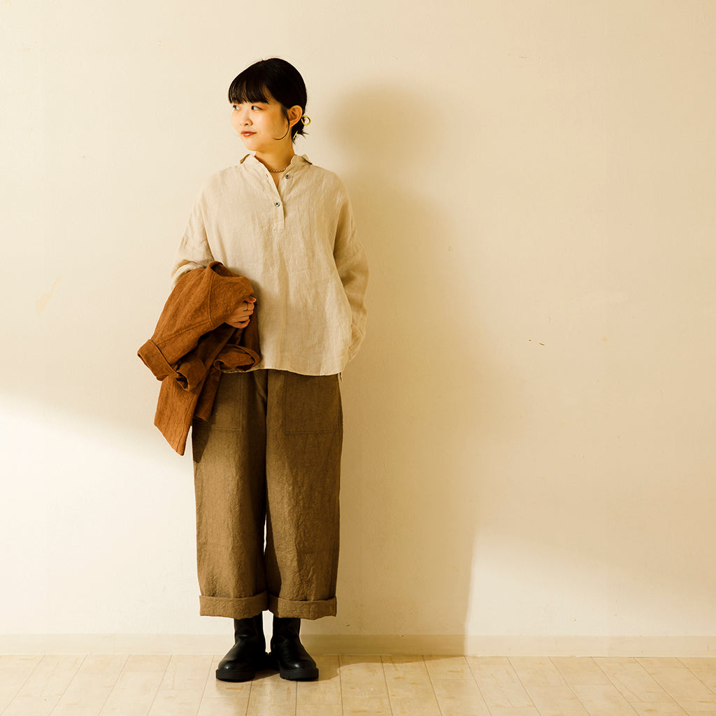 リネン和紙ポケットパンツ ｜Sympa/サンパ