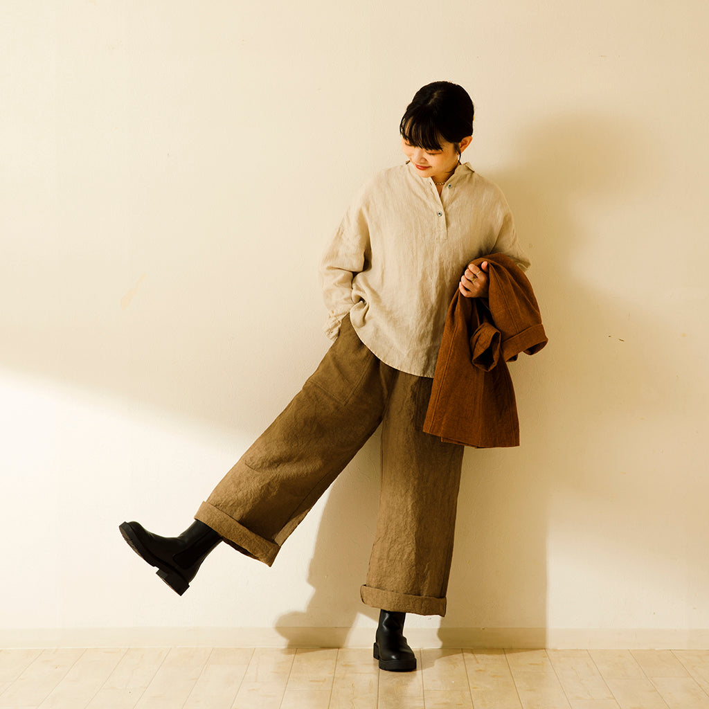 リネン和紙ポケットパンツ ｜Sympa/サンパ