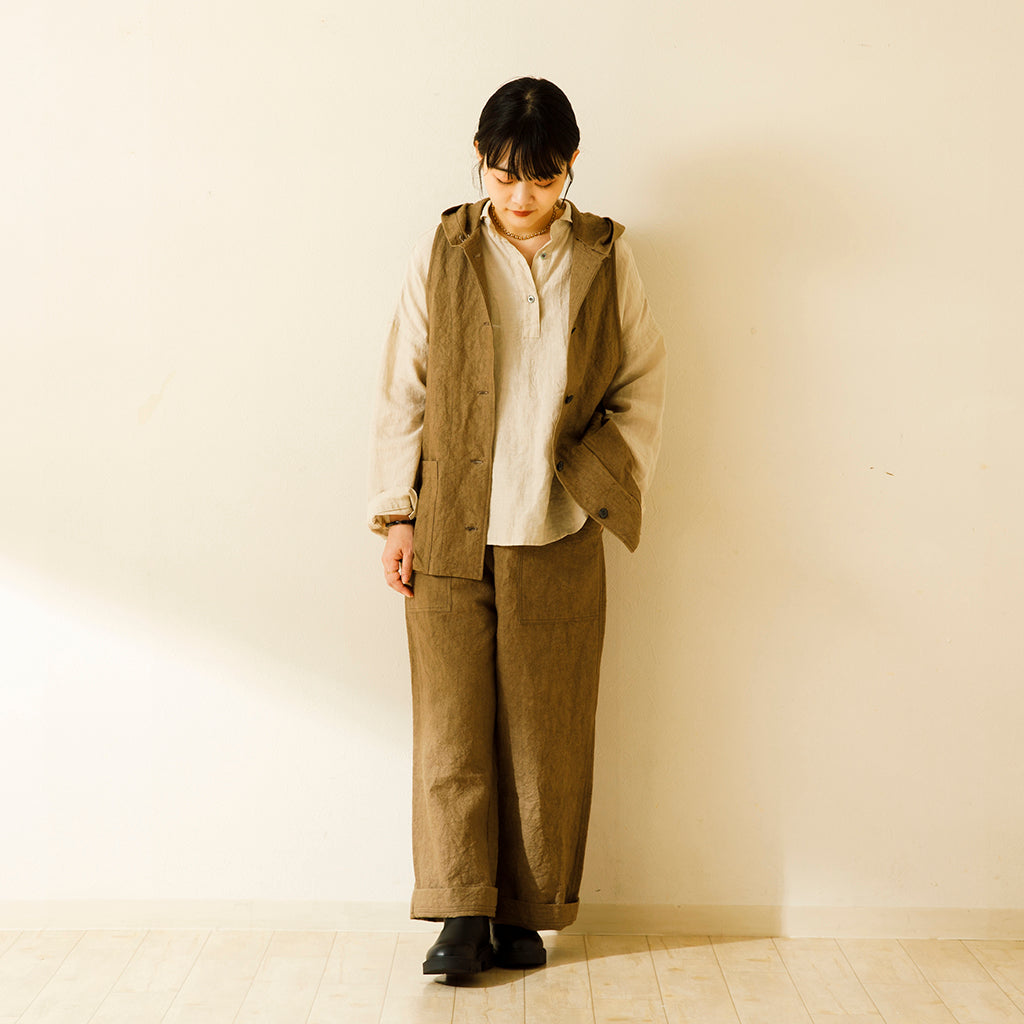 リネン和紙ポケットパンツ ｜Sympa/サンパ