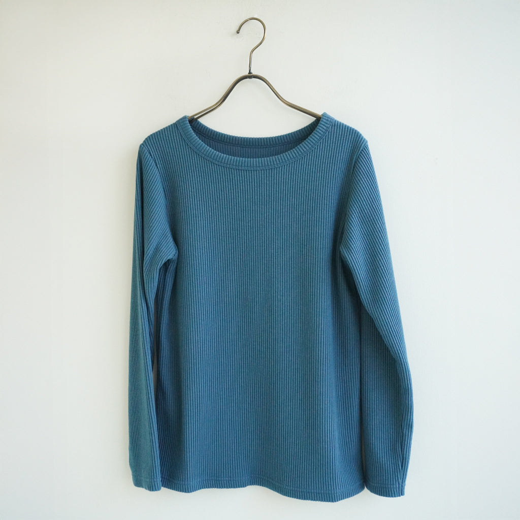 ラウンドリブニット ターコイズ ｜Sympa/サンパ