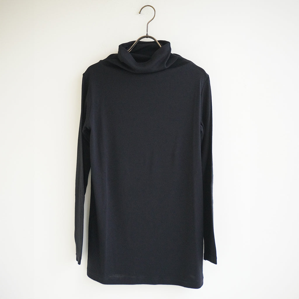 ハイネックTシャツ (コットンカシミア)