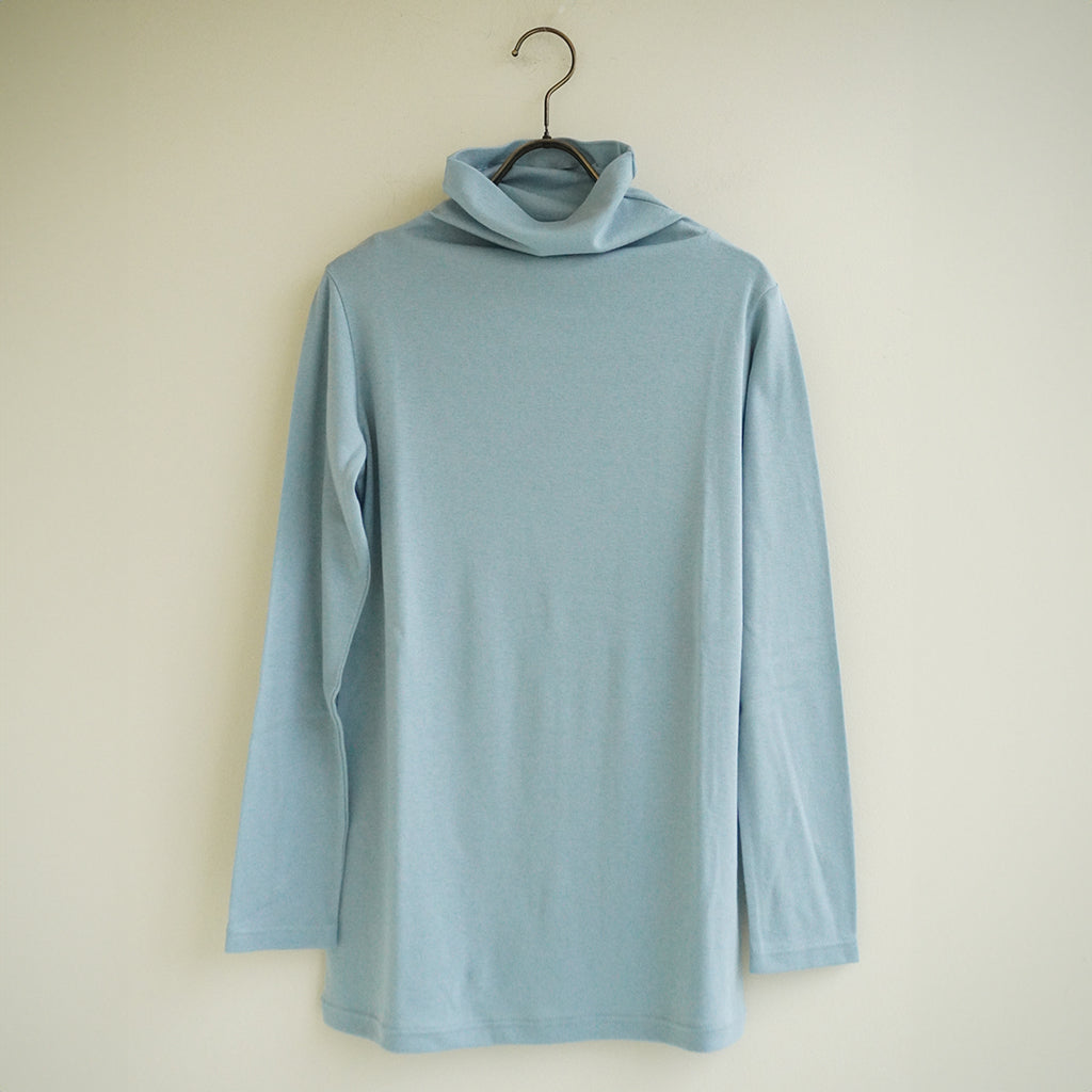 ハイネックTシャツ (コットンカシミア)