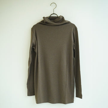 ハイネックTシャツ (コットンカシミア)