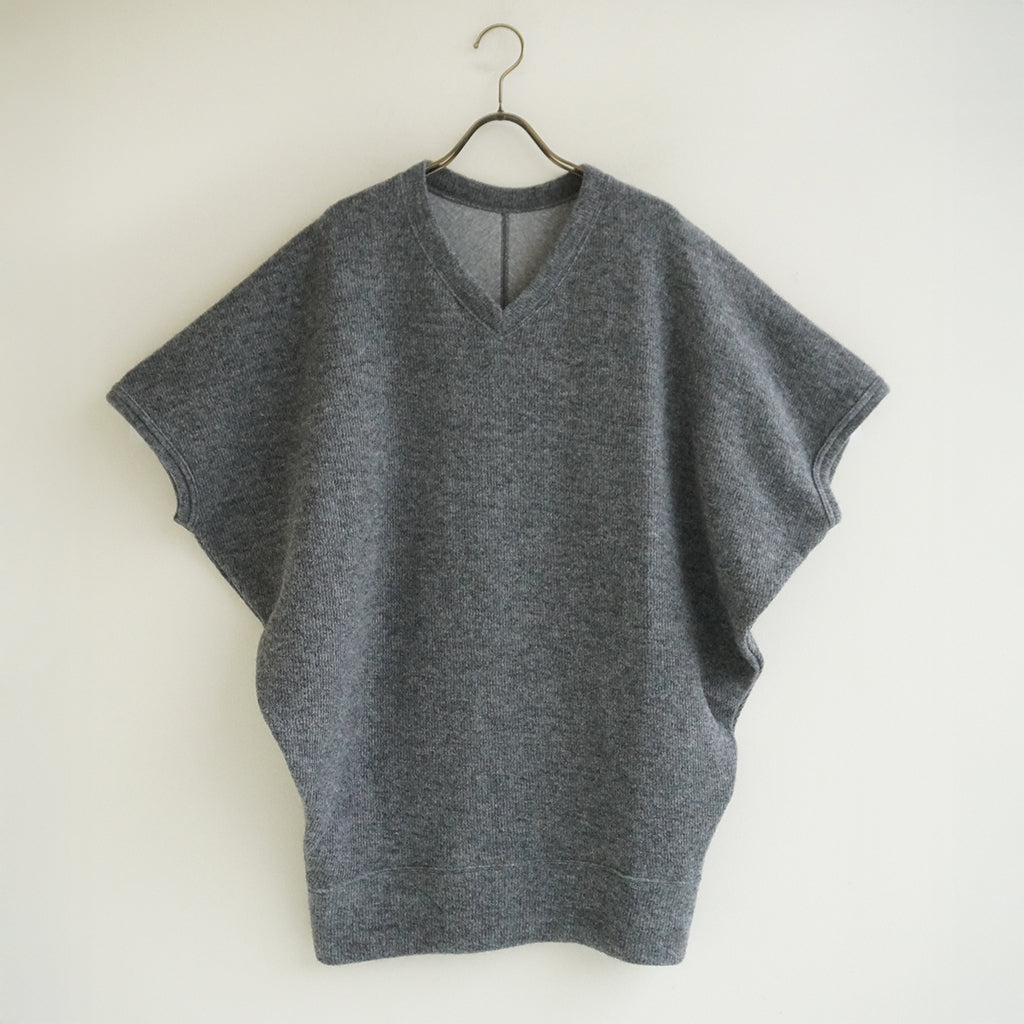 《NEW》Vネックプルオーバー チャコール ｜Sympa/サンパ