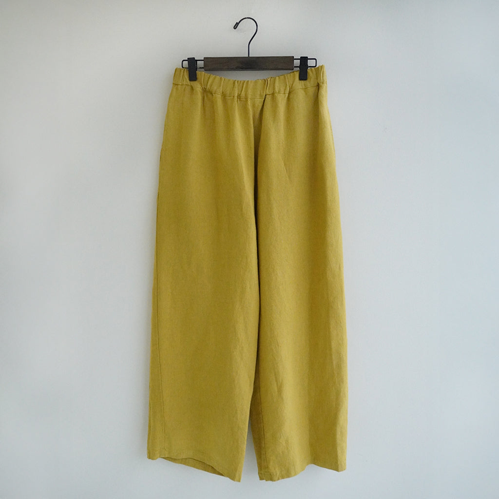 《NEW》リネンストレートパンツ イエロー ｜Sympa/サンパ