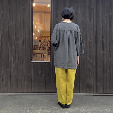 cen.38サイズ⭐︎サルエルタックパンツ CAMBIO(カンビオ)】Denim Like Drape Sarrouel Pants サルエル
