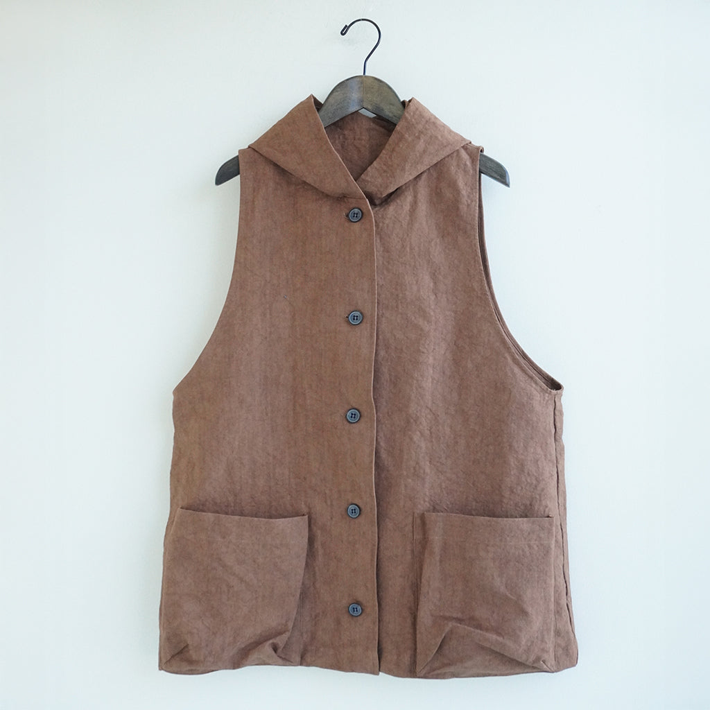 リネン和紙フードベスト – Sympa